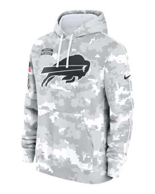 Мужское худи Buffalo Bills Salute to Service Primary Edge Club Nike NFL Pullover Hoodie