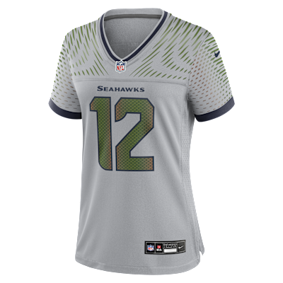 12s Seattle Seahawks Rivalries Collection Women’s Nike NFL Game Jersey