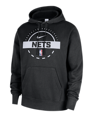 Мужское худи Brooklyn Nets Club Nike NBA Practice Pullover Hoodie