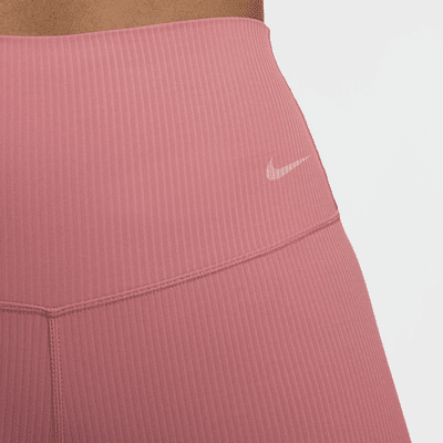 Leggings de tiro alto de 7/8 con sujeción suave para mujer Nike Zenvy Rib