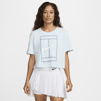 Playera de manga corta Dri-FIT cropped para mujer Nike Heritage