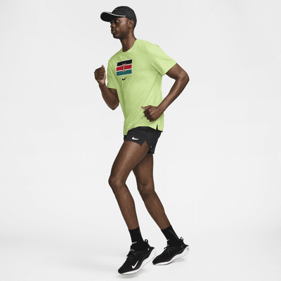 Haut de running à manches courtes Nike Dri-FIT Team Kenya Miler pour homme