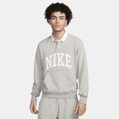 Polo de tejido Fleece de manga larga para hombre Nike Club Fleece