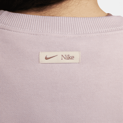 Nike Sportswear Phoenix Fleece Women's Oversized Crew-Neck Logo ...