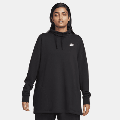 Sudadera de cuello alto oversized para mujer Nike Sportswear Club Fleece