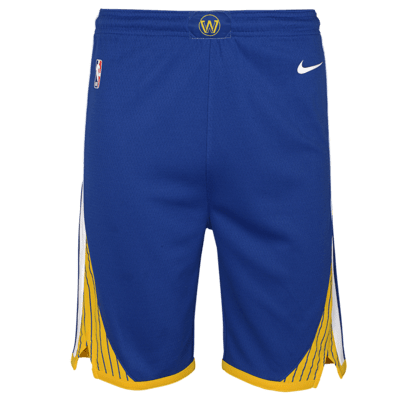 Shorts Nike Dri-FIT Swingman de la NBA para niños talla grande Golden State Warriors Icon Edition