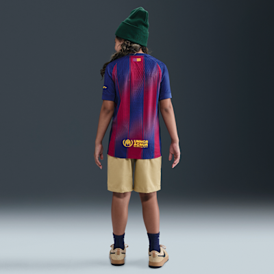 FC Barcelona 2025/26 Match Home Nike Dri-FIT ADV Authentic Fußballtrikot (ältere Kinder)
