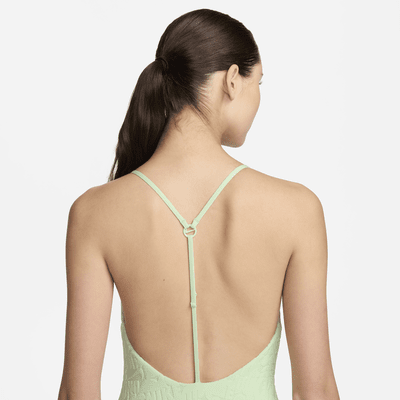 Traje de baño de una pieza con espalda en T para mujer Nike Swim Retro Flow