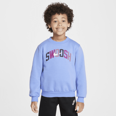 Nike Sportswear Powder Play Little Kids' Lightweight Fleece 2-Piece Crew Set