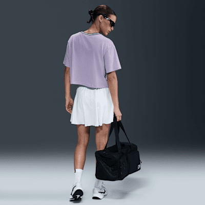 T-shirt de manga curta recortada Dri-FIT Nike Heritage para mulher