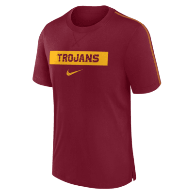 Playera universitaria Nike Dri-FIT para hombre USC Trojans Sideline Player