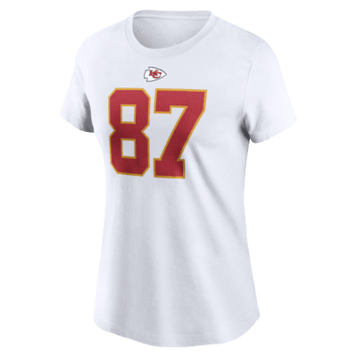 Playera Nike de la NFL para mujer Travis Kelce Kansas City Chiefs