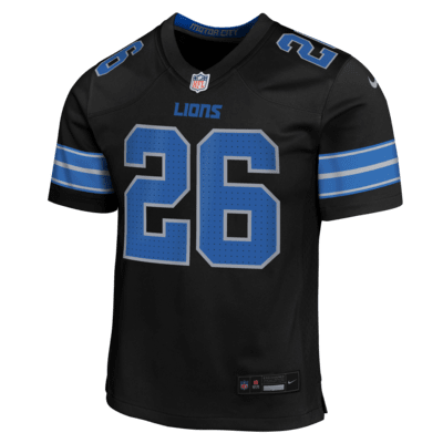 Jersey Nike de la NFL Game para niños talla grande Jahmyr Gibbs Detroit Lions