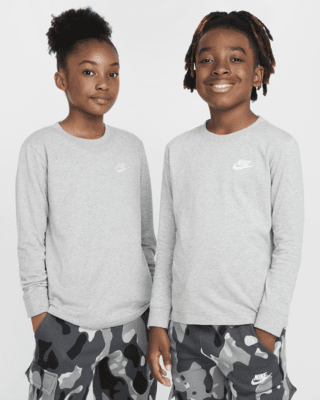 Подростковая футболка Nike Sportswear Big Kids' Long-Sleeve