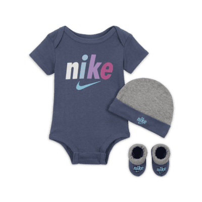 Nike 3-Piece Bodysuit Box Set Baby Bodysuit Set.