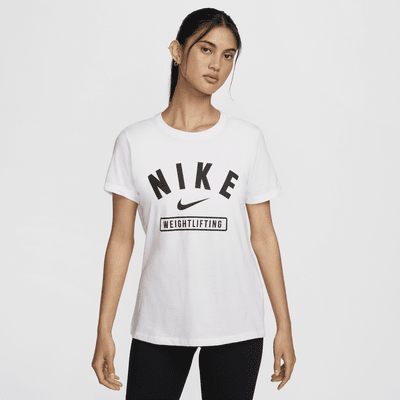 Playera de halterofilia para mujer Nike