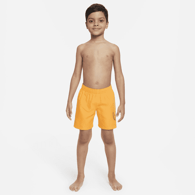 Traje de baño tipo short de vóleibol de 13 cm para niños talla pequeña