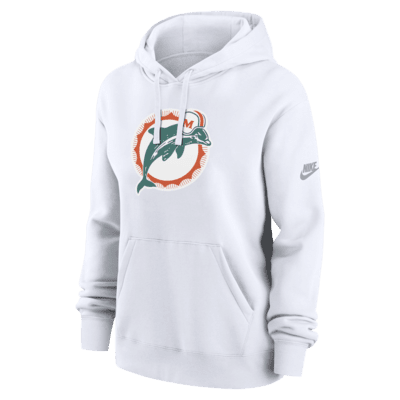 Sudadera con gorro sin cierre Nike de la NFL para mujer Miami Dolphins Club