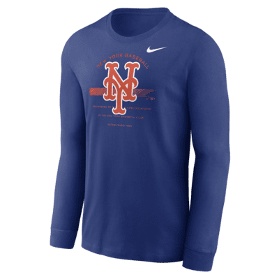 Nike Over Arch (MLB New York Mets) Men's Long-Sleeve T-Shirt.