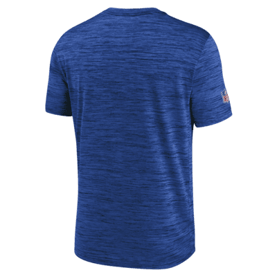 Nike Men's Dri-Fit Velocity Athletic Stack (NFL Los Angeles Rams) Long-Sleeve T-Shirt in Blue, Size: Small | NS164NP95-62Y