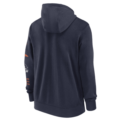 Denver Broncos Club Men's Nike NFL Full-Zip Hoodie