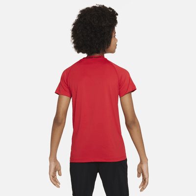 Playera de manga corta Dri-FIT para niño talla grande Nike Pro