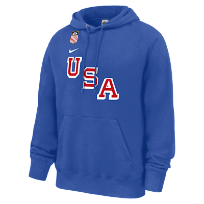 Quinn Hughes Nike USA Club Fleece "Gold Medal" Men's Hockey Pullover Hoodie