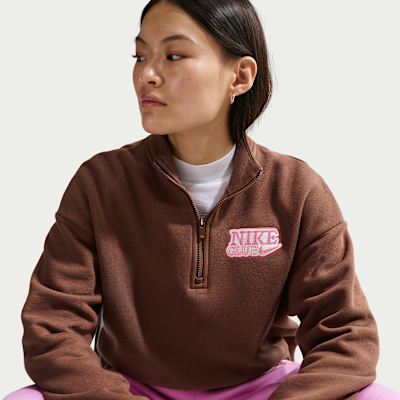 Nike Sportswear Women's Oversized 1/4-Zip Fleece Top