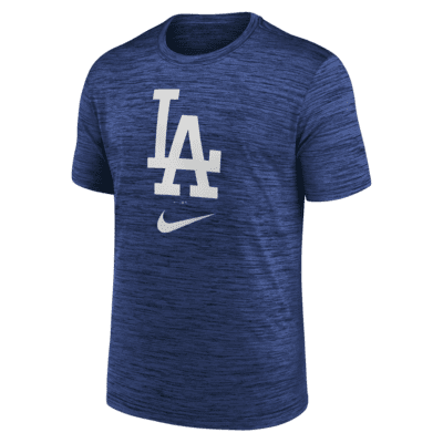 Nike Logo Velocity (MLB Los Angeles Dodgers) Men's T-Shirt. Nike.com