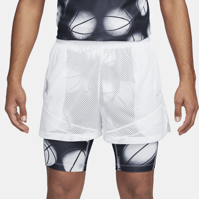 Shorts de básquetbol Dri-FIT de 10 cm 2 en 1 para hombre Ja