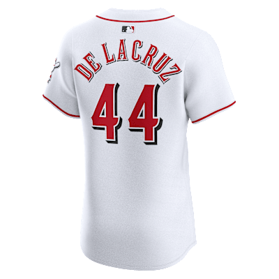 Jersey Nike Dri-FIT ADV de la MLB Elite para hombre Elly De La Cruz Cincinnati Reds