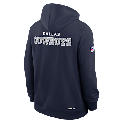 Dallas Cowboys Initial Home Sideline Men's Nike Dri-FIT NFL Pullover Hoodie