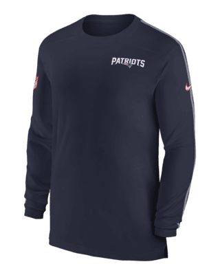 Мужские  New England Patriots Sideline Coach Nike Dri-FIT NFL Long-Sleeve Top