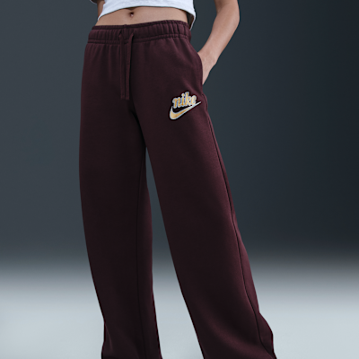 Nike Sportswear Club Fleece Women's Mid-Rise Wide-Leg Pants