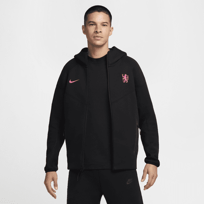 Giacca con zip a tutta lunghezza Nike Football Chelsea FC Tech Fleece Windrunner da uomo – Terza