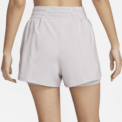 Shorts 2 en 1 Dri-FIT de tiro alto de 8 cm para mujer Nike One