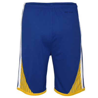 Shorts Nike Dri-FIT Swingman de la NBA para niños talla grande Golden State Warriors Icon Edition