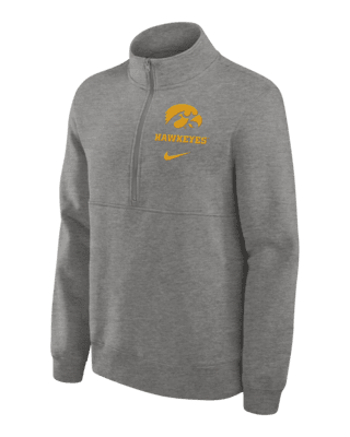 Мужские  Iowa Hawkeyes Primetime Club Nike College 1/2-Zip Crew