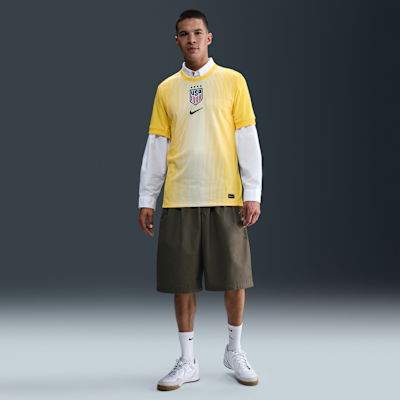 Jersey de fútbol de manga corta Nike Dri-FIT Replica para hombre USWNT portera 2025 Stadium (equipo femenino)