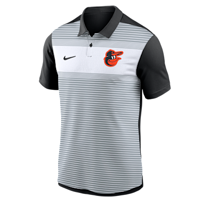 Baltimore Orioles Striped Vapor Polo Men's Nike Dri-FIT MLB Polo