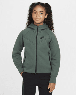 Подростковое худи Nike Sportswear Tech Fleece Big Kids' (Girls') Full-Zip Hoodie