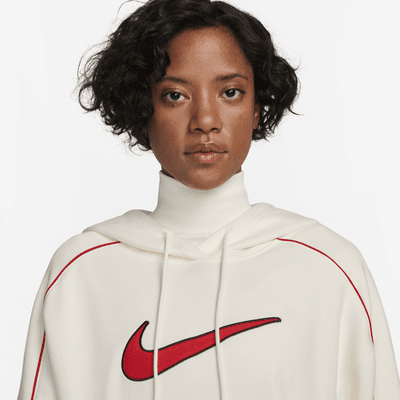 Sudadera con gorro sin cierre de tejido Fleece oversized para mujer Nike Sportswear