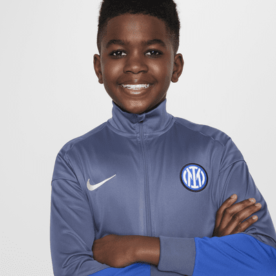 Inter Milan Strike Older Kids' Nike Dri-FIT Football Knit Tracksuit