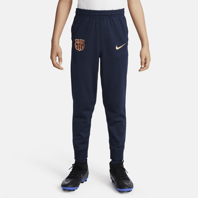 FC Barcelona Strike Nike Dri-FIT strikket fotballtracksuit til små barn