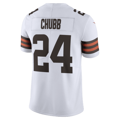 Nike Men's Cleveland Browns Nick Chubb #24 Vapor Limited Brown Jersey