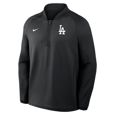 Los Angeles Dodgers Authentic Collection Men's Nike Dri-FIT MLB 1/2-Zip Long-Sleeve Top