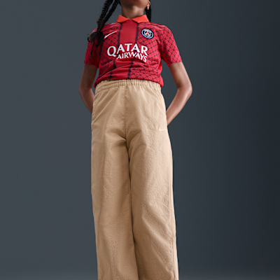 Nike Sportswear Older Kids' (Girls') Woven Wide-Leg Trousers