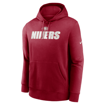Nike Club Fleece (NFL 49ers) Men's Pullover Hoodie.