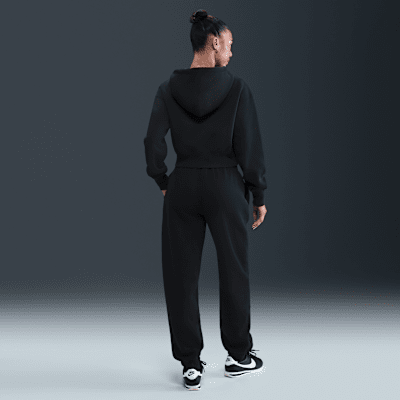 Nike Sportswear Phoenix Fleece Bol Kesimli Tam Boy Fermuarlı Crop Kadın Kapüşonlu Üstü