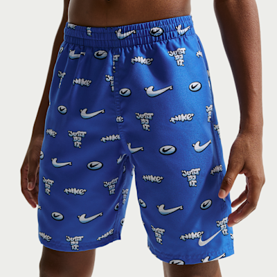 Shorts de playa o alberca de 18 cm con forro de ropa interior para niño talla grande Natación Nike